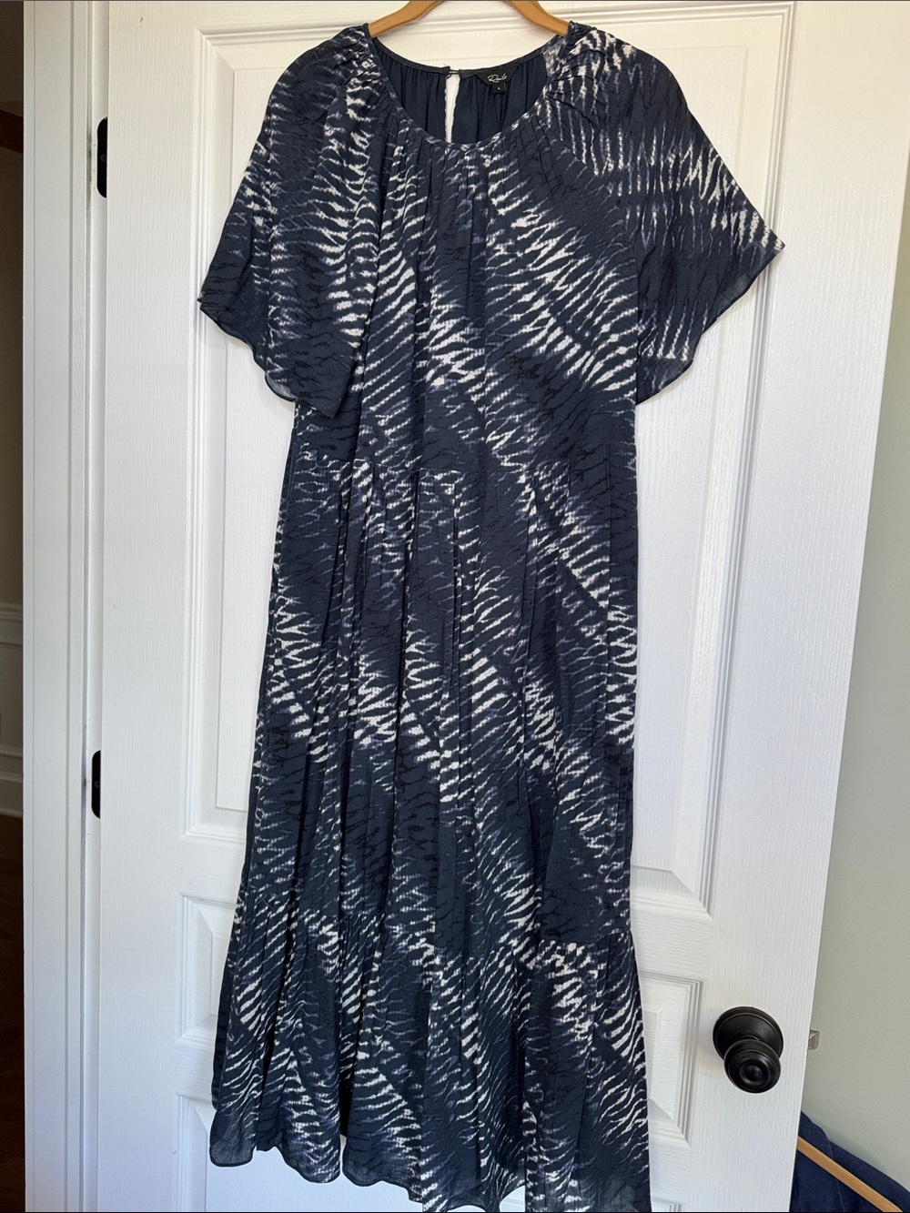 Rails Drew Navy & White Printed Maxi Dress